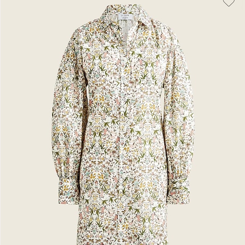 J.Crew/ Liberty London Cotton Shirt Dress